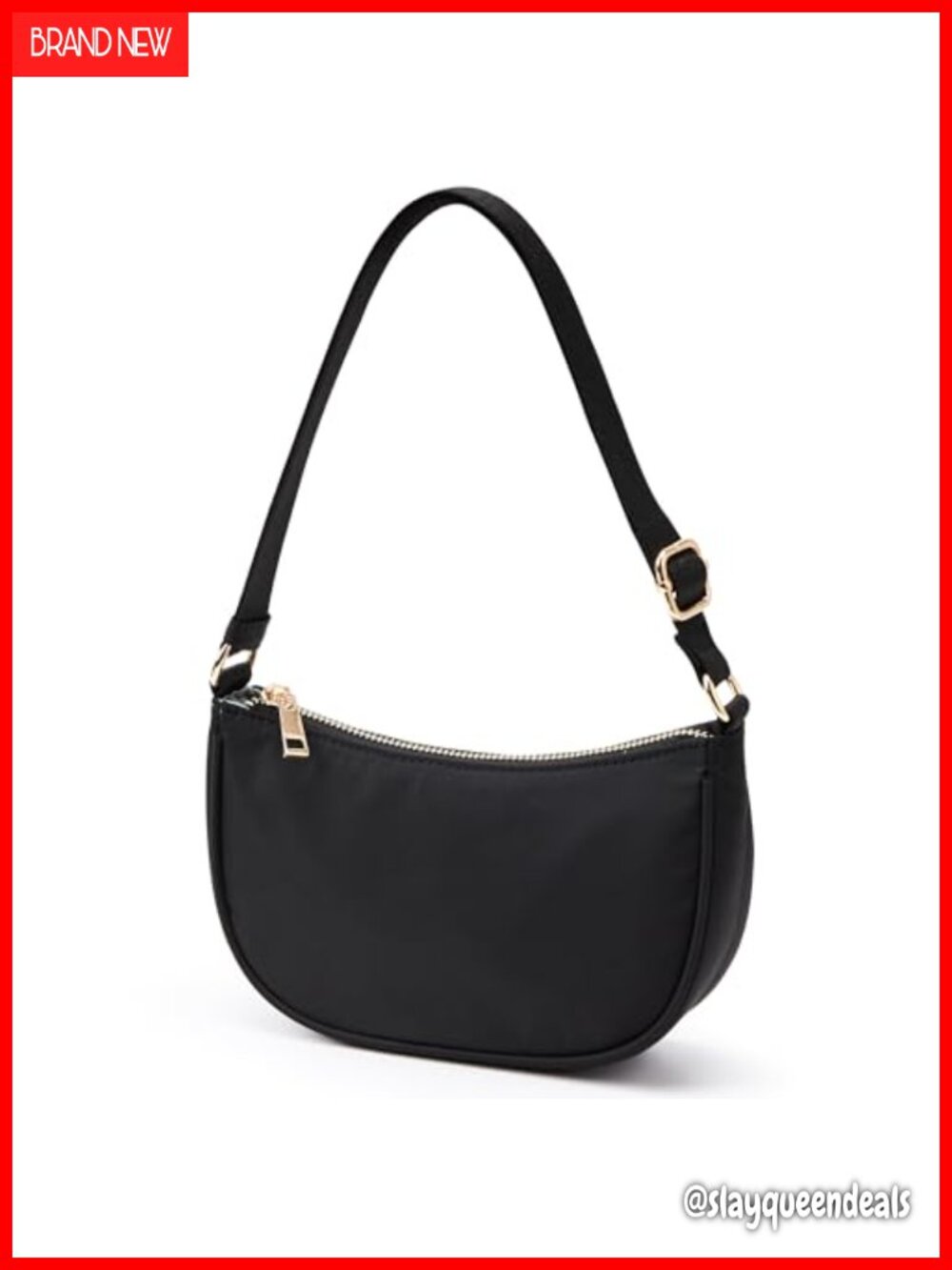 Nylon Shoulder Bag Mini Women's Small Purse Adjustable Strap
